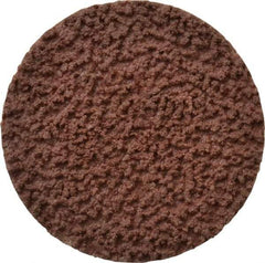 Made in USA - 1-1/2" Disc Diam, 120 Grit, Aluminum Oxide Quick Change Disc - Type R Attaching System, Coated, Brown, Fine Grade - Industrial Tool & Supply