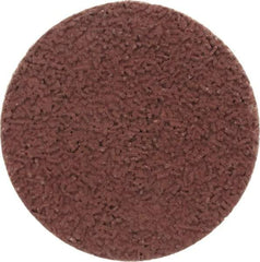Made in USA - 1-1/2" Disc Diam, 400 Grit, Aluminum Oxide Quick Change Disc - Type R Attaching System, Coated, Brown, Super Fine Grade - Industrial Tool & Supply