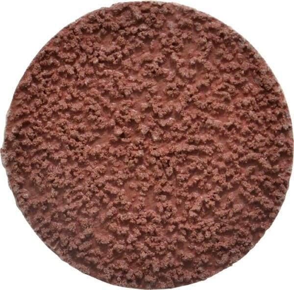 Made in USA - 2" Disc Diam, 80 Grit, Aluminum Oxide Quick Change Disc - Type R Attaching System, Coated, Brown, Medium Grade - Industrial Tool & Supply