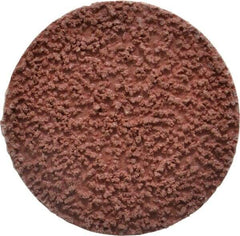 Made in USA - 2" Disc Diam, 80 Grit, Aluminum Oxide Quick Change Disc - Type R Attaching System, Coated, Brown, Medium Grade - Industrial Tool & Supply