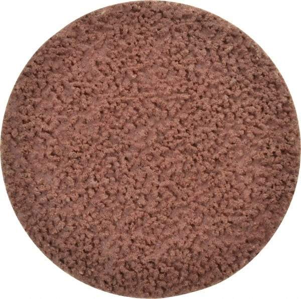Made in USA - 2" Disc Diam, 120 Grit, Aluminum Oxide Quick Change Disc - Type R Attaching System, Coated, Brown, Fine Grade - Industrial Tool & Supply