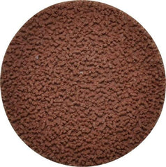 Made in USA - 2" Disc Diam, 240 Grit, Aluminum Oxide Quick Change Disc - Type R Attaching System, Coated, Brown, Very Fine Grade - Industrial Tool & Supply