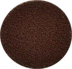 Made in USA - 2" Disc Diam, 600 Grit, Aluminum Oxide Quick Change Disc - Type R Attaching System, Coated, Brown, Super Fine Grade - Industrial Tool & Supply