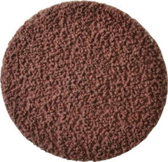 Made in USA - 3" Disc Diam, 80 Grit, Aluminum Oxide Quick Change Disc - Type R Attaching System, Coated, Brown, Medium Grade - Industrial Tool & Supply