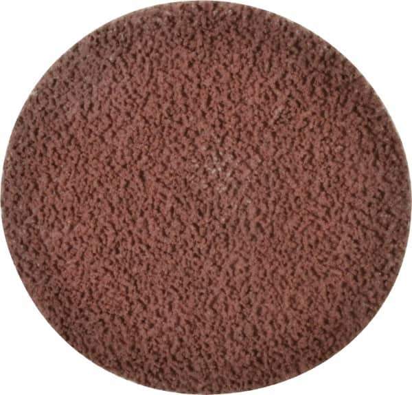 Made in USA - 3" Disc Diam, 120 Grit, Aluminum Oxide Quick Change Disc - Type R Attaching System, Coated, Brown, Fine Grade - Industrial Tool & Supply