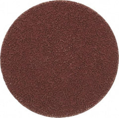 Made in USA - 3" Disc Diam, 320 Grit, Aluminum Oxide Quick Change Disc - Type R Attaching System, Coated, Brown, Extra Fine Grade - Industrial Tool & Supply