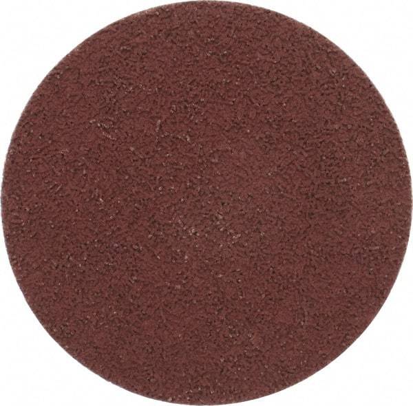 Made in USA - 3" Disc Diam, 400 Grit, Aluminum Oxide Quick Change Disc - Type R Attaching System, Coated, Brown, Super Fine Grade - Industrial Tool & Supply