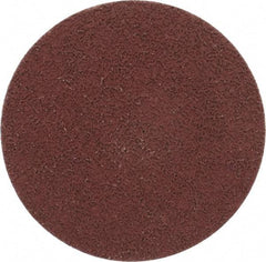 Made in USA - 3" Disc Diam, 400 Grit, Aluminum Oxide Quick Change Disc - Type R Attaching System, Coated, Brown, Super Fine Grade - Industrial Tool & Supply