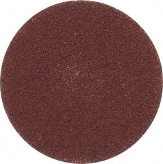 Made in USA - 3" Disc Diam, 600 Grit, Aluminum Oxide Quick Change Disc - Type R Attaching System, Coated, Brown, Super Fine Grade - Industrial Tool & Supply