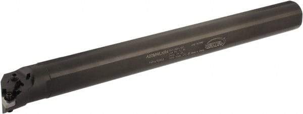 Hertel - 1.47" Min Bore Diam, 14" OAL, 1-1/4" Shank Diam, A-MWLN Indexable Boring Bar - WN.. Insert, Screw or Clamp Holding Method - Industrial Tool & Supply