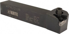 Hertel - MTFN, Left Hand Cut, 0° Lead Angle, 3/4" Shank Height x 3/4" Shank Width, Negative Rake Indexable Turning Toolholder - 4-1/2" OAL, TN..33. Insert Compatibility, Series Multi-Option - Industrial Tool & Supply