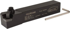 Hertel - CCLP, Right Hand Cut, 5° Lead Angle, 3/4" Shank Height x 3/4" Shank Width, Positive Rake Indexable Turning Toolholder - 4-1/2" OAL, CP.. 422 Insert Compatibility, Series Clamp Type - Industrial Tool & Supply