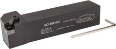 Hertel - MCLN, Right Hand Cut, 5° Lead Angle, 1" Shank Height x 1" Shank Width, Negative Rake Indexable Turning Toolholder - 5" OAL, CN..32. Insert Compatibility, Series Multi-Option - Industrial Tool & Supply