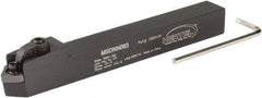 Hertel - MSDN, Neutral Cut, 0° Lead Angle, 1/2" Shank Height x 1/2" Shank Width, Negative Rake Indexable Turning Toolholder - 4-1/2" OAL, SN..32. Insert Compatibility, Series Multi-Option - Industrial Tool & Supply
