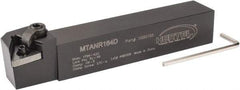 Hertel - MTAN, Right Hand Cut, 3° Lead Angle, 1" Shank Height x 1" Shank Width, Negative Rake Indexable Turning Toolholder - 6" OAL, TN..43. Insert Compatibility, Series Multi-Option - Industrial Tool & Supply