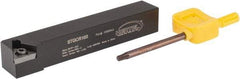 Hertel - STGC, Right Hand Cut, 3° Lead Angle, 5/8" Shank Height x 5/8" Shank Width, Neutral Rake Indexable Turning Toolholder - 4" OAL, TC..32.5. Insert Compatibility, Series Screw-Type - Industrial Tool & Supply