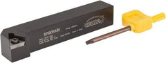 Hertel - STGC, Right Hand Cut, 3° Lead Angle, 3/4" Shank Height x 3/4" Shank Width, Neutral Rake Indexable Turning Toolholder - 4-1/2" OAL, TC..32.5. Insert Compatibility, Series Screw-Type - Industrial Tool & Supply