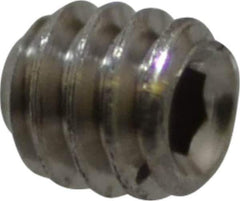 Value Collection - #2-56 UNC, 3/32" OAL, Cup Point Set Screw - Grade 18-8 Stainless Steel, 0.035" Key - Industrial Tool & Supply