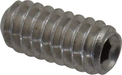 Value Collection - #2-56 UNC, 3/16" OAL, Cup Point Set Screw - Grade 18-8 Stainless Steel, 0.035" Key - Industrial Tool & Supply