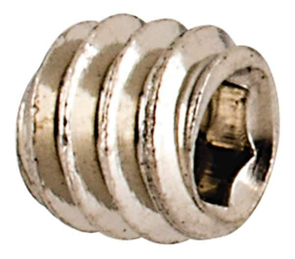 Value Collection - #3-48 UNC, 3/32" OAL, Cup Point Set Screw - Grade 18-8 Stainless Steel, 0.05" Key - Industrial Tool & Supply