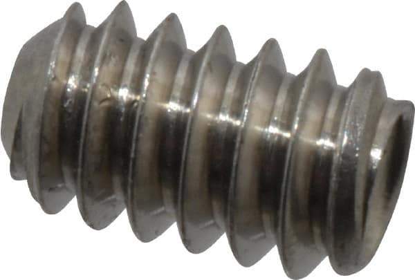 Value Collection - #4-40 UNC, 3/16" OAL, Cup Point Set Screw - Grade 18-8 Stainless Steel, 0.05" Key - Industrial Tool & Supply