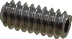 Value Collection - #4-40 UNC, 1/4" OAL, Cup Point Set Screw - Grade 18-8 Stainless Steel, 0.05" Key - Industrial Tool & Supply