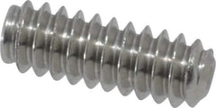 Value Collection - #6-32 UNC, 3/8" OAL, Cup Point Set Screw - Grade 18-8 Stainless Steel, 1/16" Key - Industrial Tool & Supply
