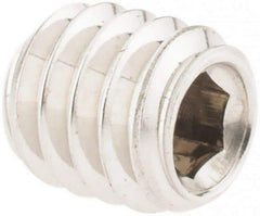 Value Collection - #8-32 UNC, 3/16" OAL, Cup Point Set Screw - Grade 18-8 Stainless Steel, 5/64" Key - Industrial Tool & Supply