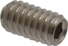 Value Collection - #8-32 UNC, 5/16" OAL, Cup Point Set Screw - Grade 18-8 Stainless Steel, 5/64" Key - Industrial Tool & Supply