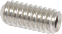 Value Collection - #8-32 UNC, 3/8" OAL, Cup Point Set Screw - Grade 18-8 Stainless Steel, 5/64" Key - Industrial Tool & Supply