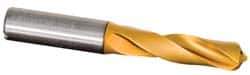 Kennametal - 0.262" 135° Solid Carbide Jobber Drill - TiAlN Finish, Right Hand Cut, Spiral Flute, Straight Shank, 3.58" OAL, Standard Point - Industrial Tool & Supply