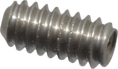 Value Collection - #0-80 UNF, 1/8" OAL, Cup Point Set Screw - Grade 18-8 Stainless Steel, 0.028" Key - Industrial Tool & Supply