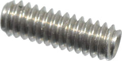 Value Collection - #0-80 UNF, 3/16" OAL, Cup Point Set Screw - Grade 18-8 Stainless Steel, 0.028" Key - Industrial Tool & Supply