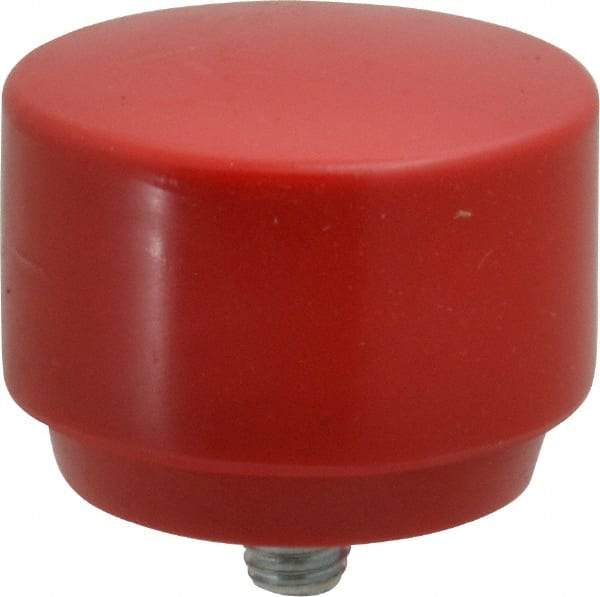 Proto - 2" Face Diam, Grade Medium, Red Hammer Tip/Face - Plastic - Industrial Tool & Supply