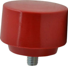 Proto - 2-1/2" Face Diam, Grade Medium, Red Hammer Tip/Face - Plastic - Industrial Tool & Supply