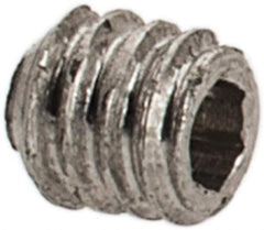 Value Collection - #1-72 UNF, 1/16" OAL, Cup Point Set Screw - Grade 18-8 Stainless Steel, 0.035" Key - Industrial Tool & Supply