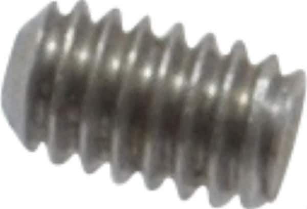 Value Collection - #1-72 UNF, 1/8" OAL, Cup Point Set Screw - Grade 18-8 Stainless Steel, 0.035" Key - Industrial Tool & Supply