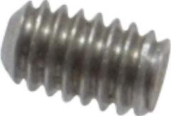 Value Collection - #1-72 UNF, 1/8" OAL, Cup Point Set Screw - Grade 18-8 Stainless Steel, 0.035" Key - Industrial Tool & Supply