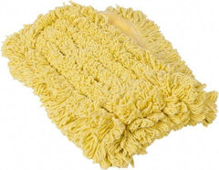 Rubbermaid - 36" Long x 5" Wide Yarn Blend Dust Mop Head - Envelope Connection, Yellow, Looped Head - Industrial Tool & Supply