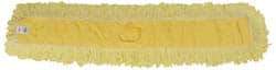 Rubbermaid - 48" Long x 5" Wide Yarn Blend Dust Mop Head - Envelope Connection, Yellow, Looped Head - Industrial Tool & Supply