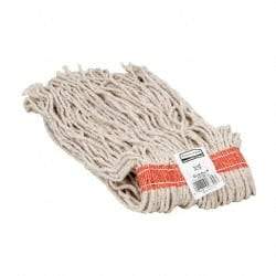 Rubbermaid - 1" Orange Head Band, Medium Cotton Cut End Mop Head - 8 Ply, Side Loading Connection, Use for General Purpose - Industrial Tool & Supply