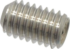 Value Collection - #10-32 UNF, 5/16" OAL, Cup Point Set Screw - Grade 18-8 Stainless Steel, 3/32" Key - Industrial Tool & Supply