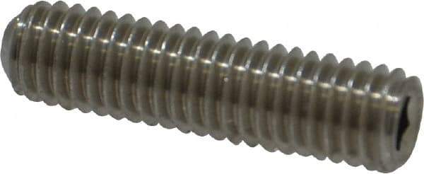 Value Collection - #10-32 UNF, 3/4" OAL, Cup Point Set Screw - Grade 18-8 Stainless Steel, 3/32" Key - Industrial Tool & Supply