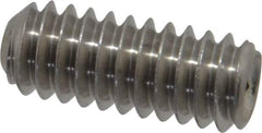 Value Collection - 1/4-20 UNC, 5/8" OAL, Cup Point Set Screw - Grade 18-8 Stainless Steel, 1/8" Key - Industrial Tool & Supply