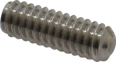 Value Collection - 1/4-20 UNC, 3/4" OAL, Cup Point Set Screw - Grade 18-8 Stainless Steel, 1/8" Key - Industrial Tool & Supply