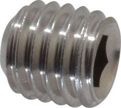 Value Collection - 1/2-13 UNC, 1/2" OAL, Cup Point Set Screw - Grade 18-8 Stainless Steel, 1/4" Key - Industrial Tool & Supply
