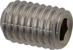 Value Collection - 1/2-13 UNC, 3/4" OAL, Cup Point Set Screw - Grade 18-8 Stainless Steel, 1/4" Key - Industrial Tool & Supply