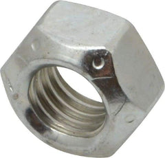 Value Collection - 9/16-12 UNC Grade C Hex Lock Nut with Distorted Thread - 7/8" Width Across Flats, 31/64" High, Cadmium Clear-Plated Finish - Industrial Tool & Supply