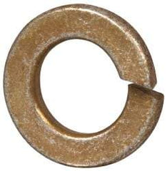 Value Collection - 3/8", 0.377" ID, 0.094" Thick Split Lock Washer - Grade 8 Steel, Zinc Yellow Dichromate Finish, 0.377" Min ID, 0.385" Max ID, 0.68" Max OD - Industrial Tool & Supply