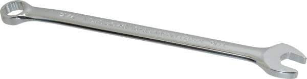 Proto - 7/16" 12 Point Offset Combination Wrench - 15° Offset Angle, 7" OAL, Steel, Chrome Finish - Industrial Tool & Supply